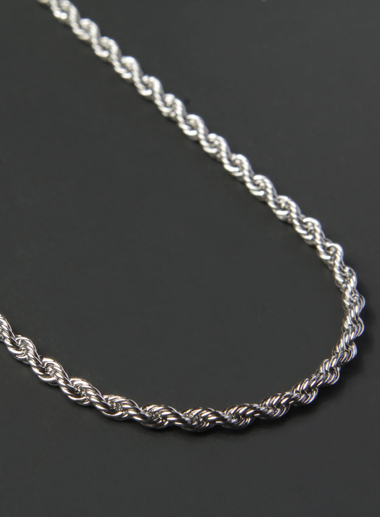 Stainless Steel Rope Chain Necklace for Men - Image 3