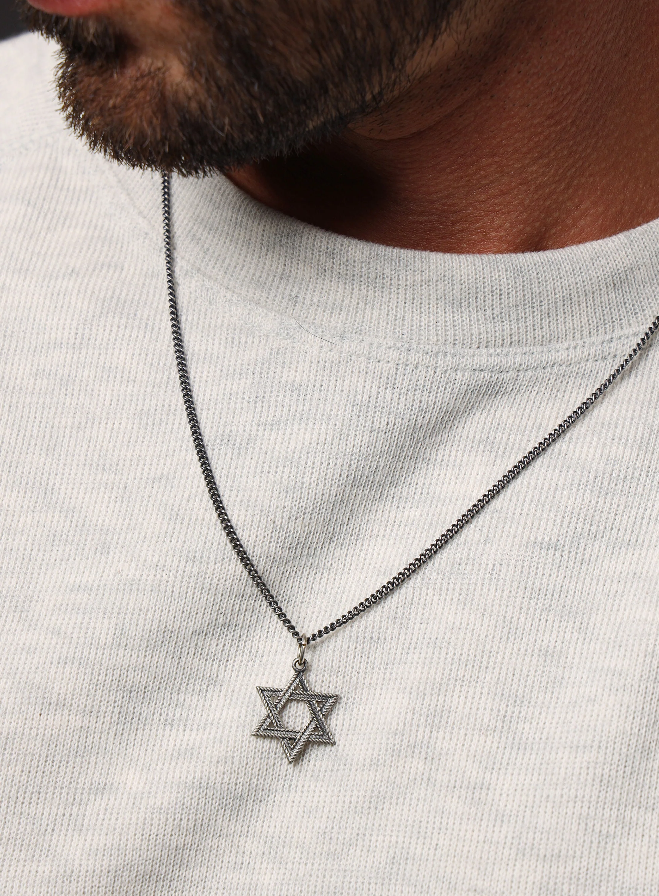 Star of David Sterling Silver Pendant Necklace - Image 3