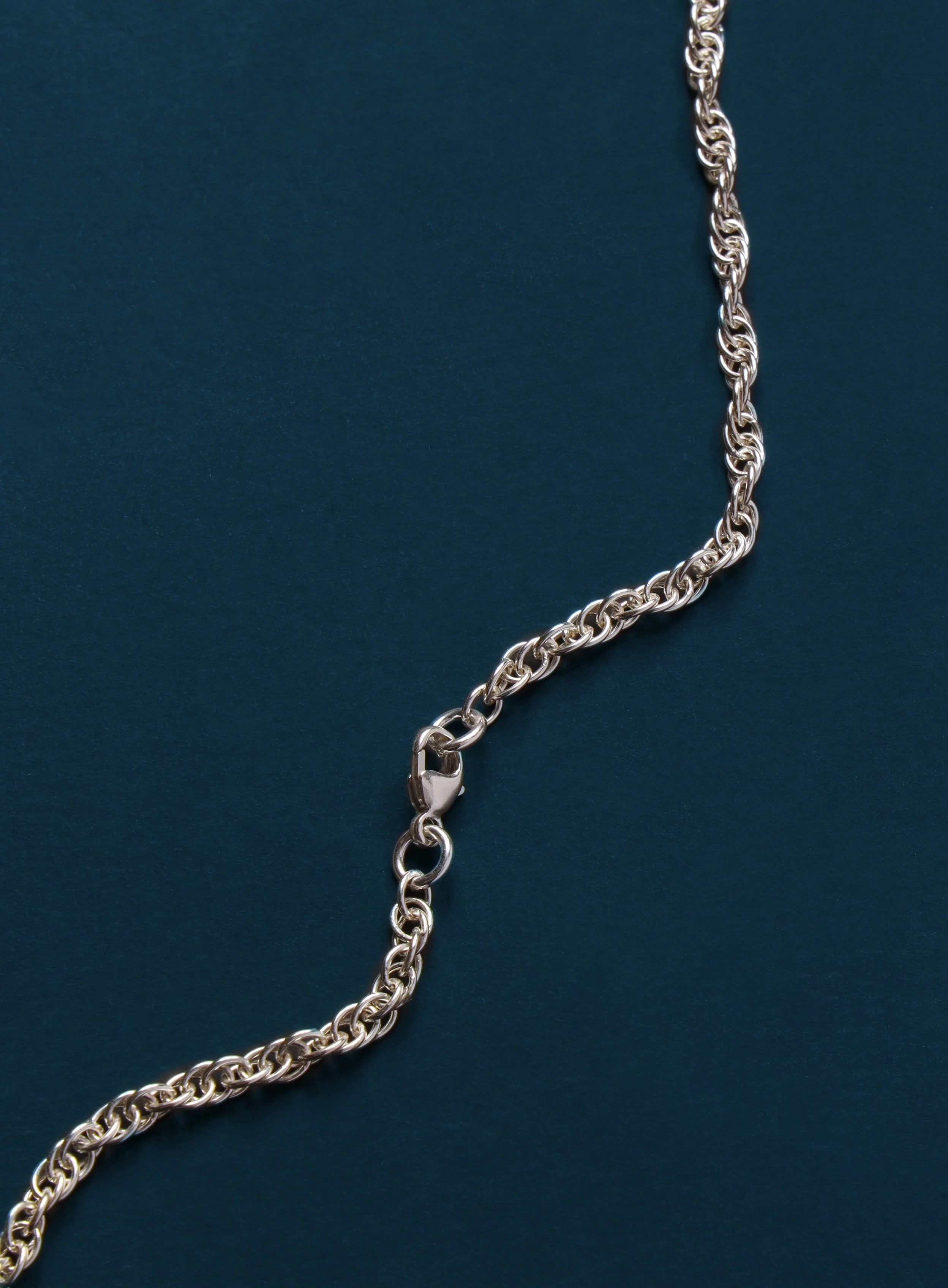 Sterling Silver Cross on Rope Chain - Image 5