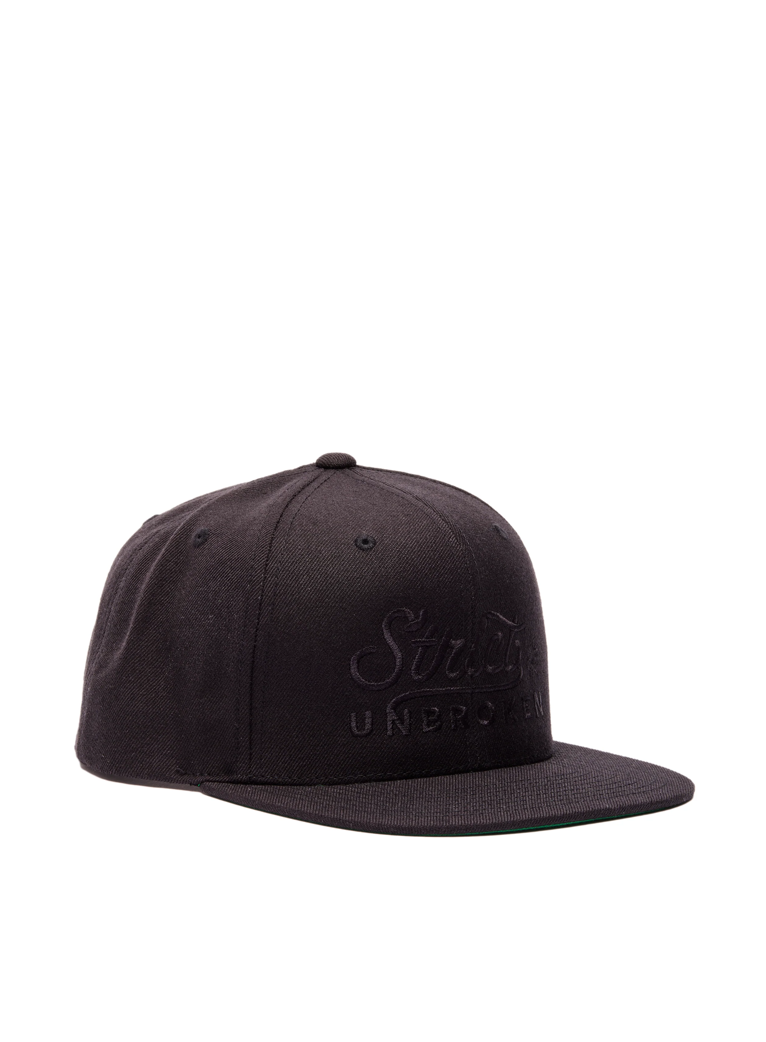 Strict and Unbroken Black on Black Embroidered Hat - Image 5
