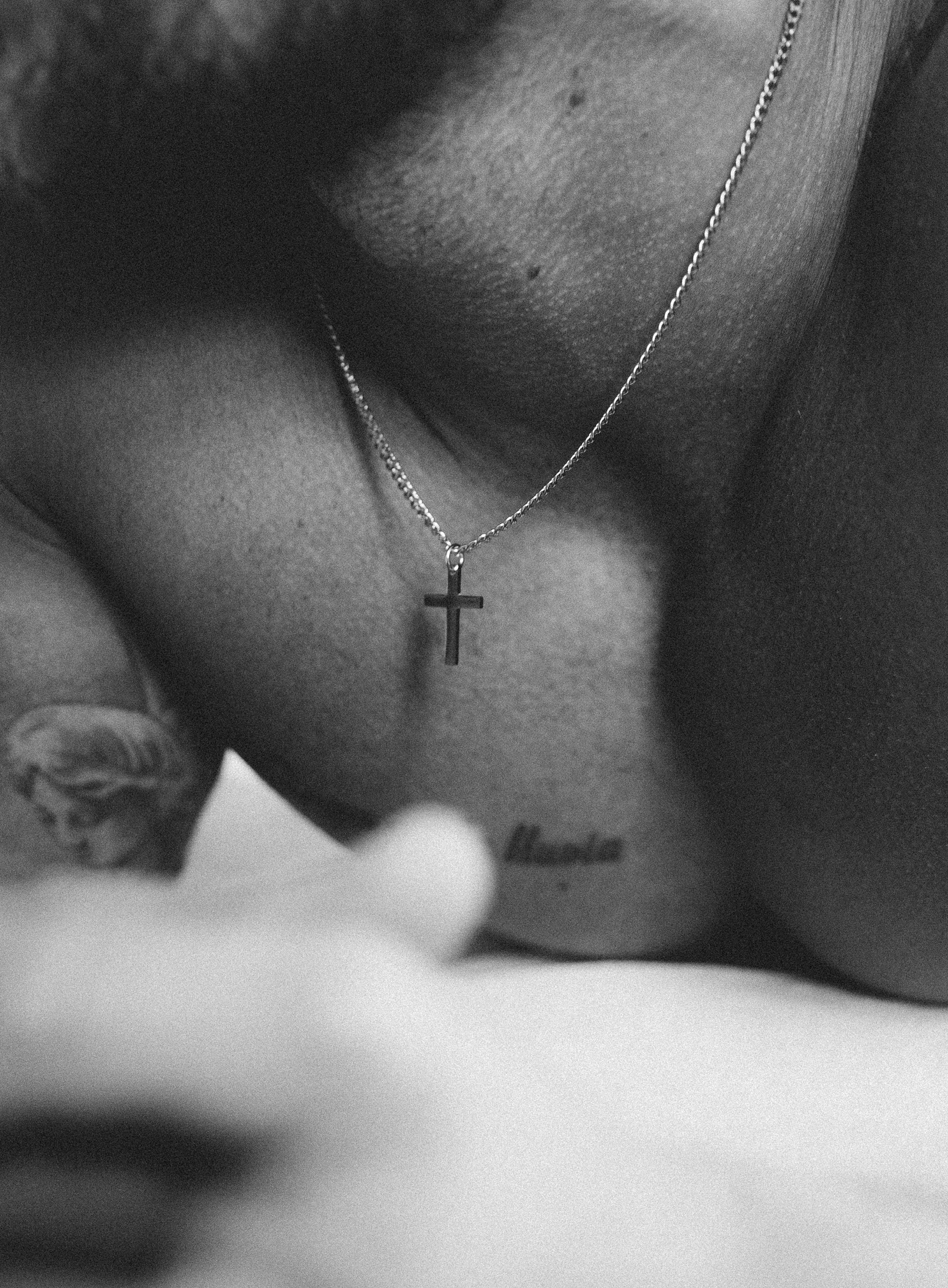 Sweatproof + Waterproof Stainless Steel Cross For Men - Image 3