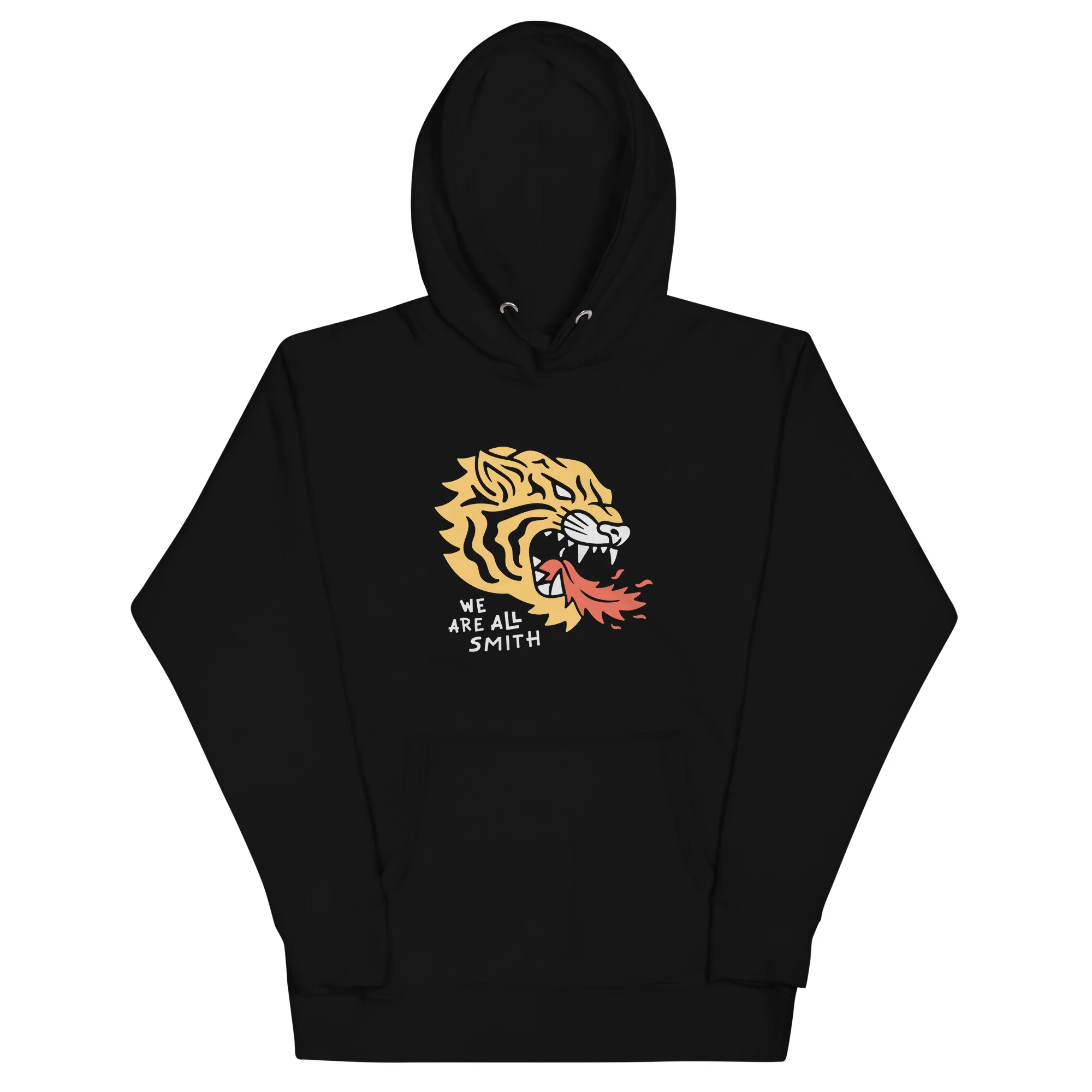 We Are All Smith Tiger Black Unisex Hoodie - Image 3