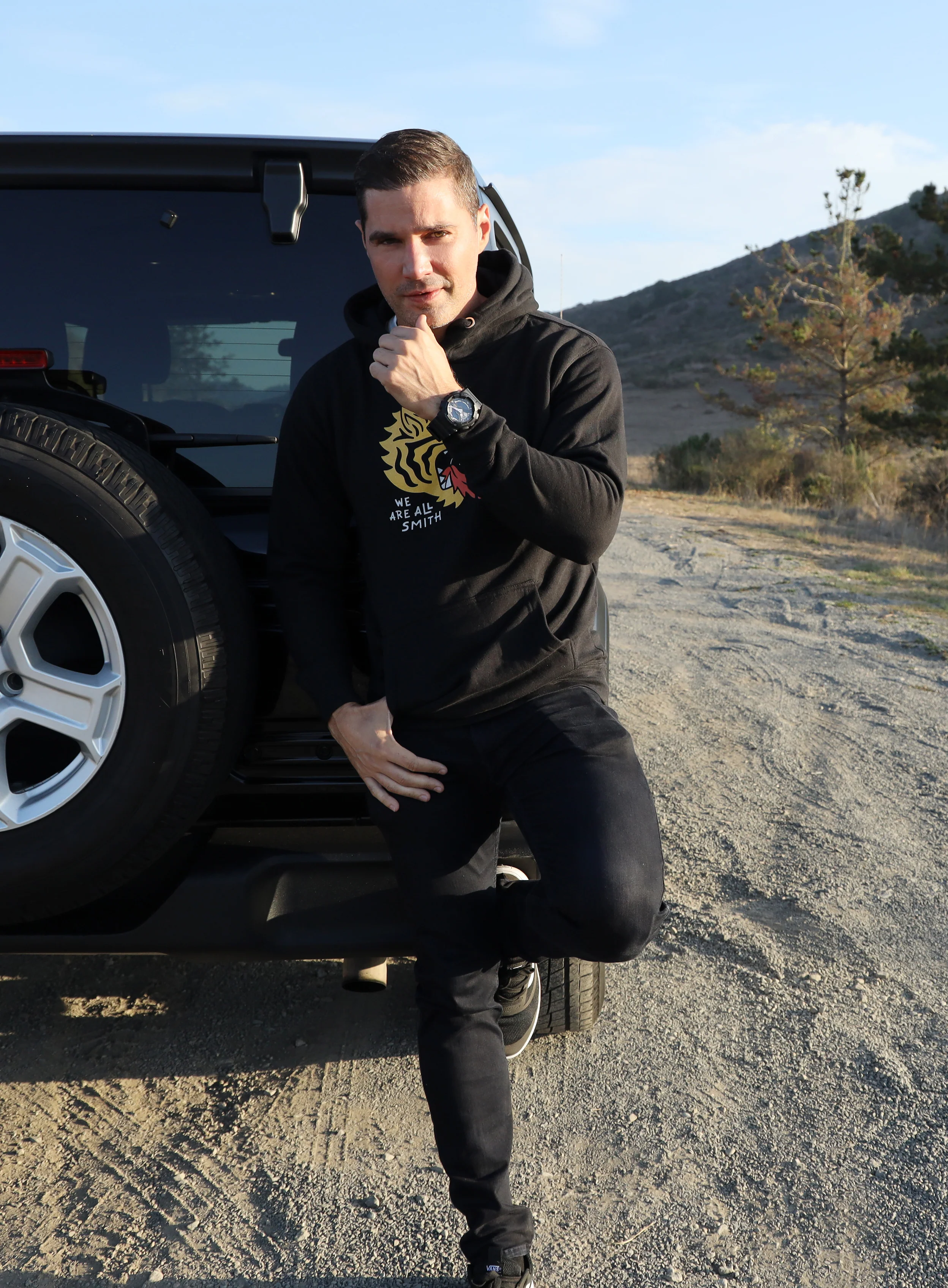 We Are All Smith Tiger Black Unisex Hoodie - Image 5