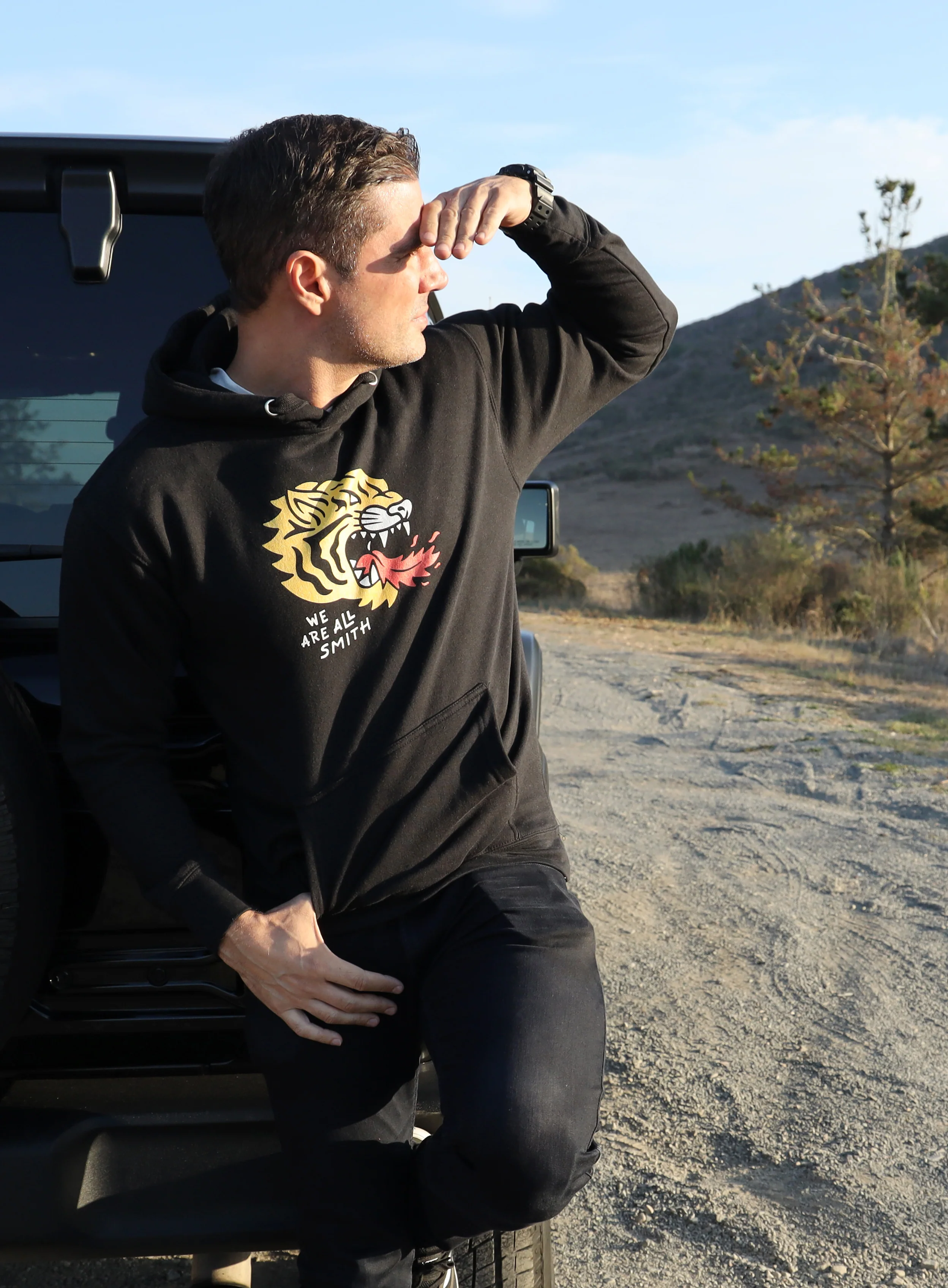 We Are All Smith Tiger Black Unisex Hoodie - Image 6
