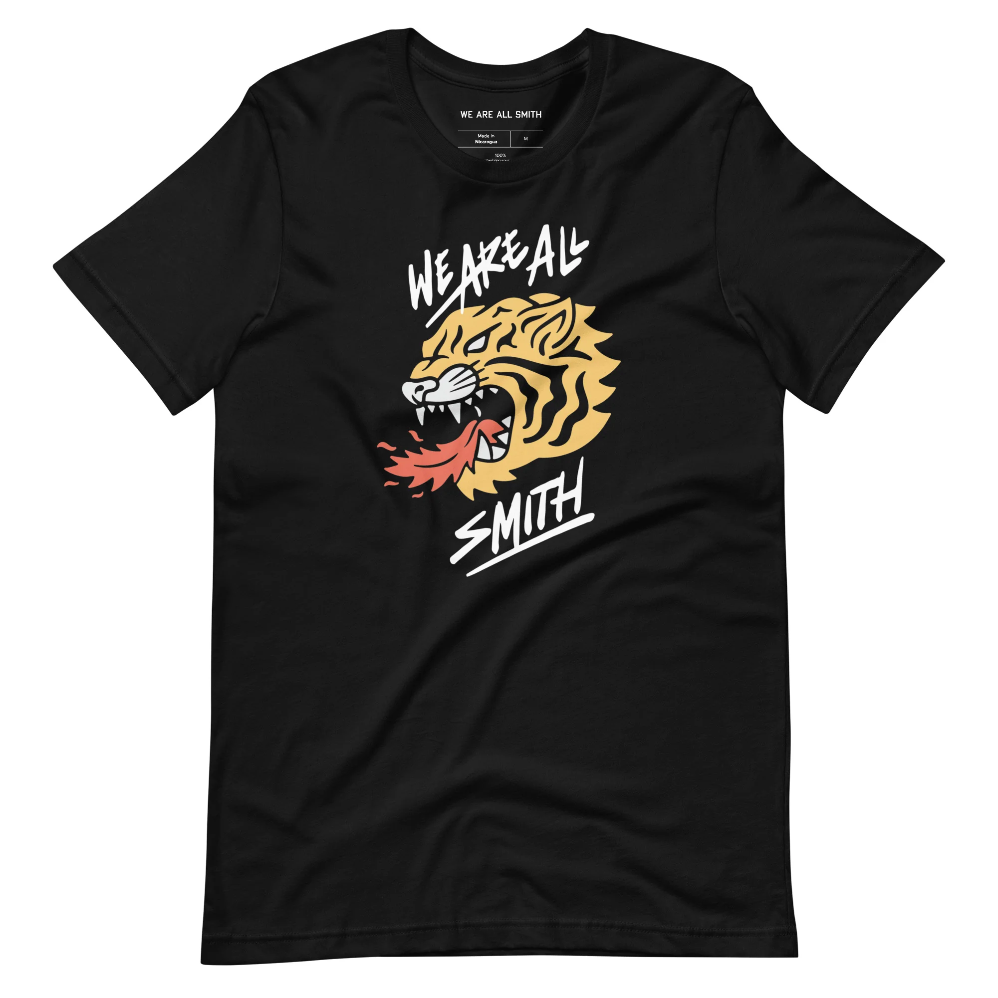 We Are All Smith Tiger Short Sleeve Black Unisex t-shirt - Image 3