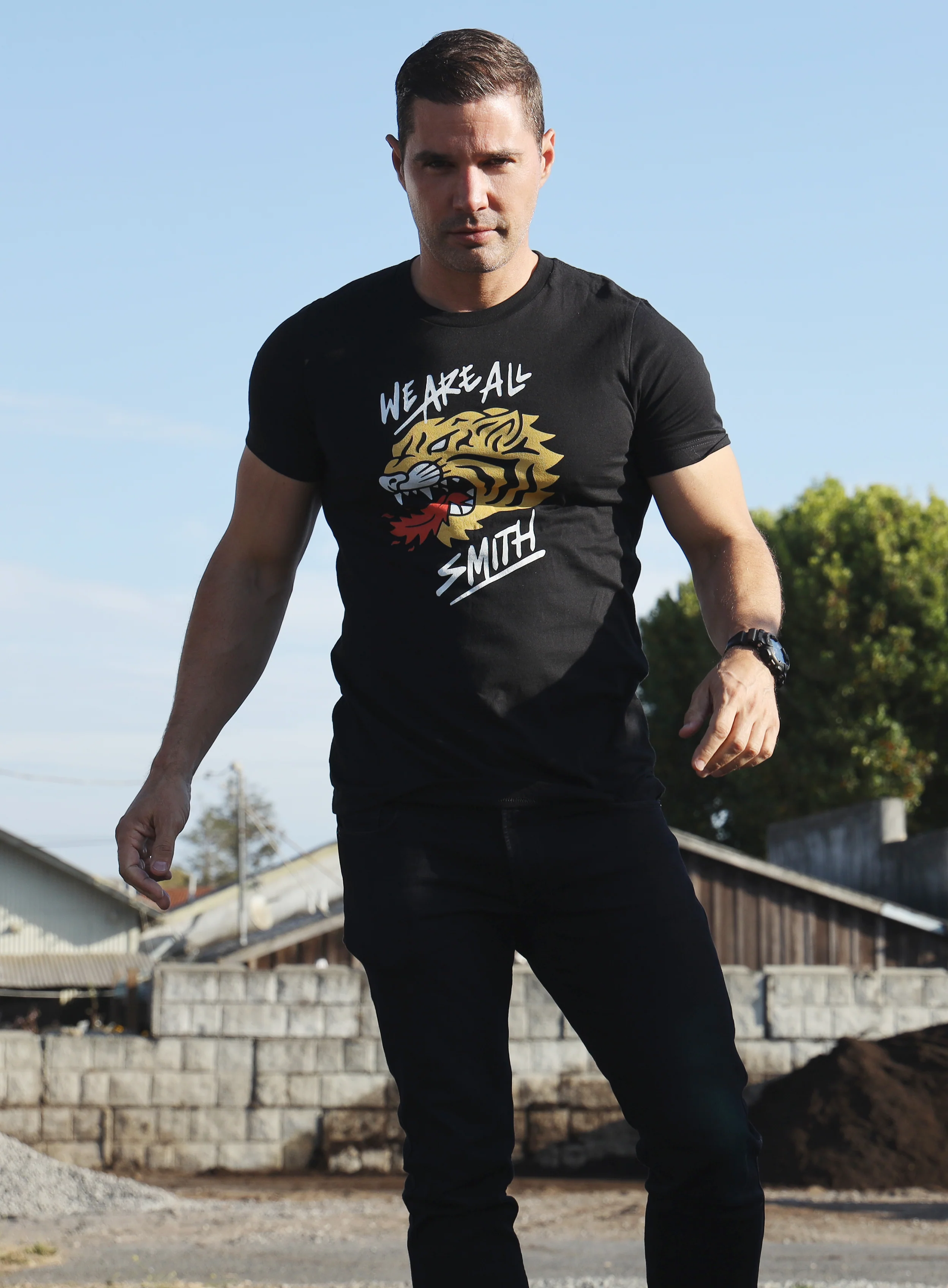 We Are All Smith Tiger Short Sleeve Black Unisex t-shirt - Image 5