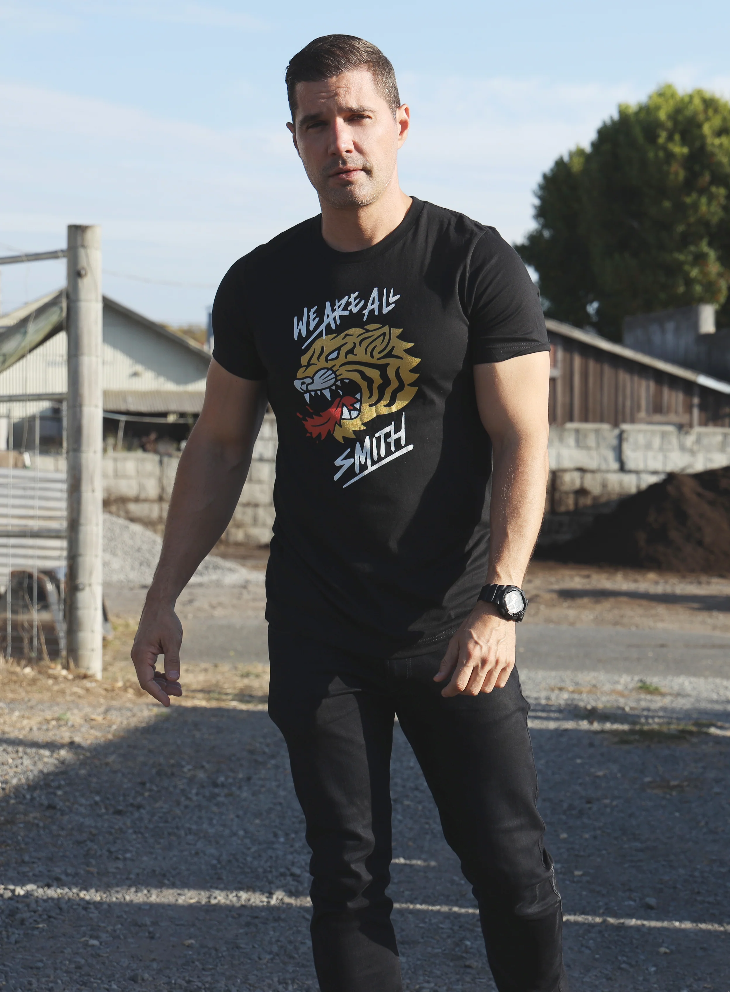 We Are All Smith Tiger Short Sleeve Black Unisex t-shirt - Image 6
