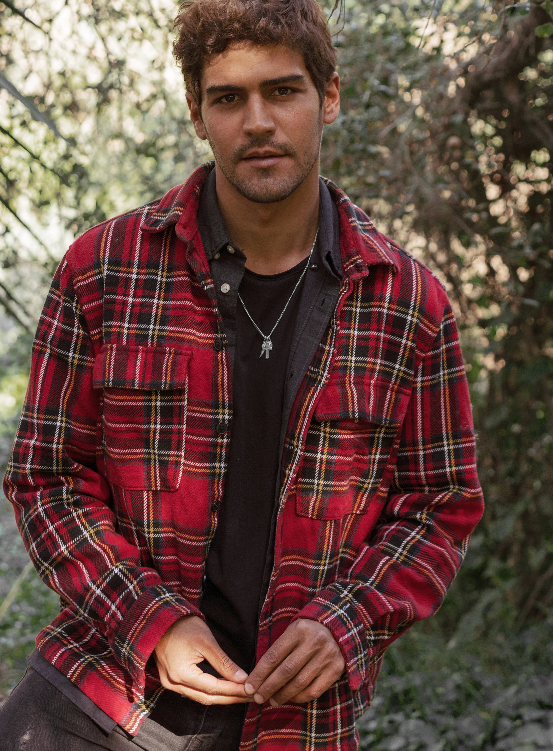 Wing + Cross + Miraculous Medal Necklace for Men - Image 5