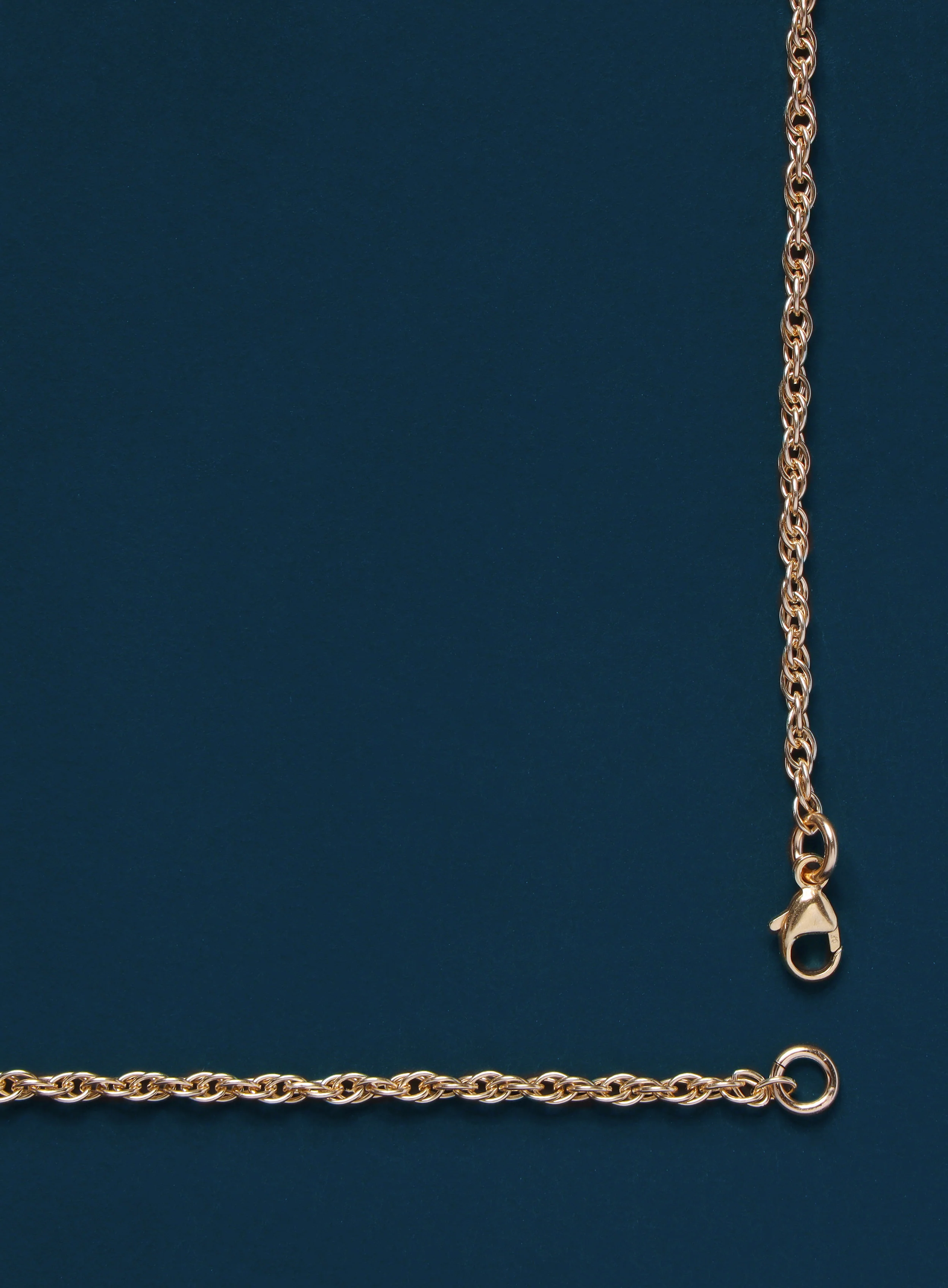 Vermeil / 14K Gold Filled Cross Necklace (Rope Chain) - Image 5
