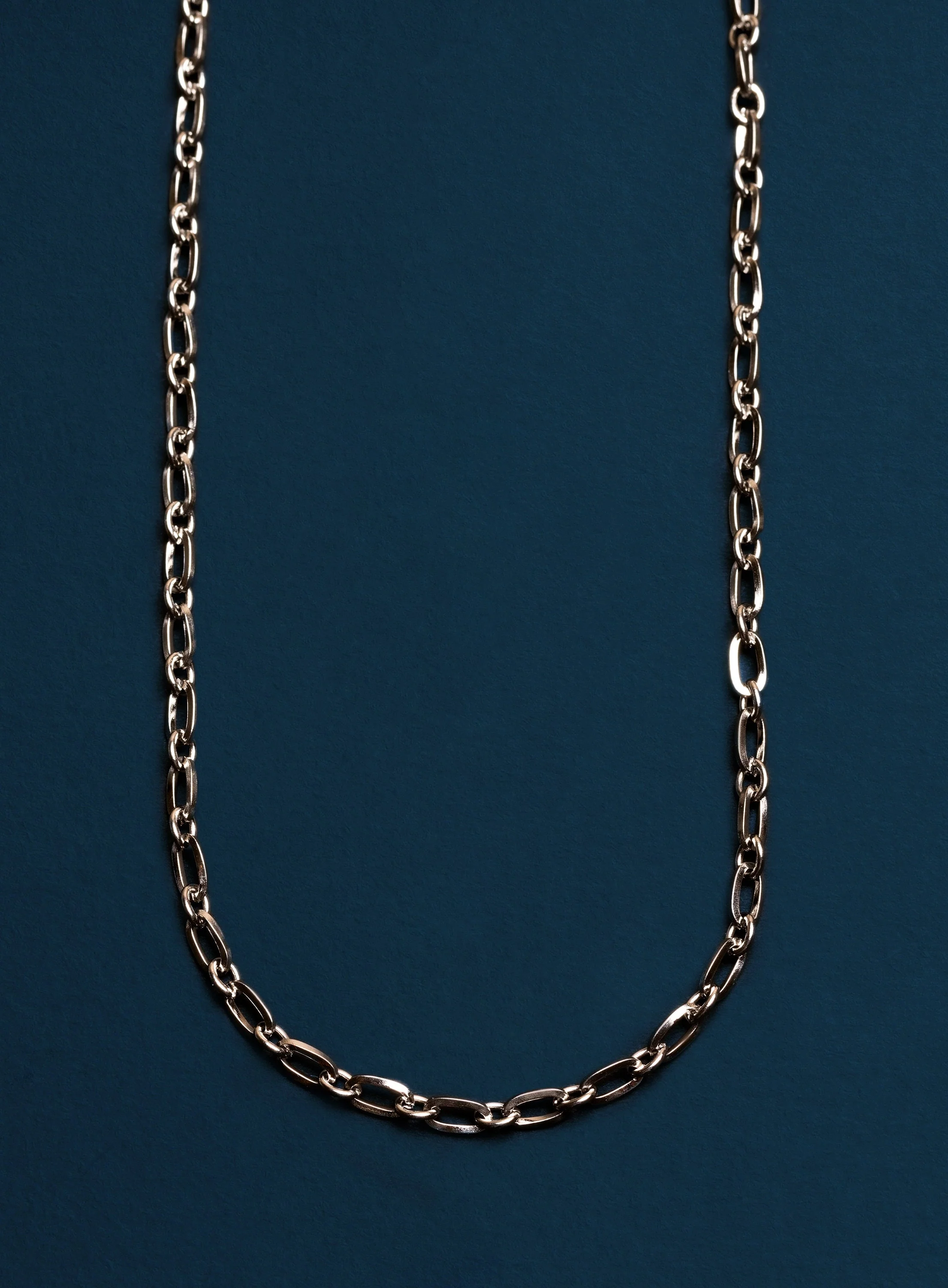 Waterproof 1 to 1 style links 4mm Oval Cable Chain Necklace - Image 2
