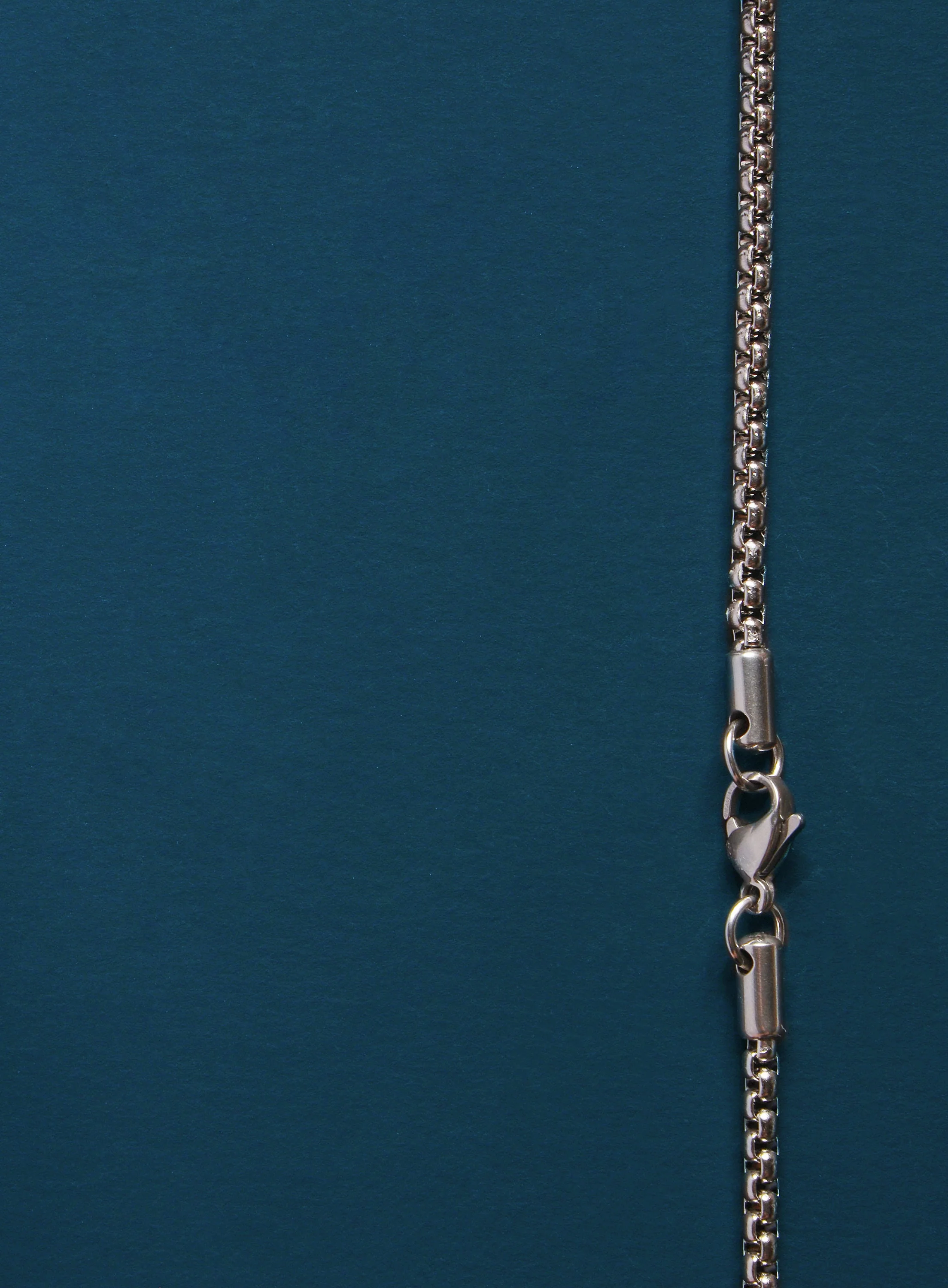 4mm Stainless Steel Round Box Chain Necklace for Men. - Image 9