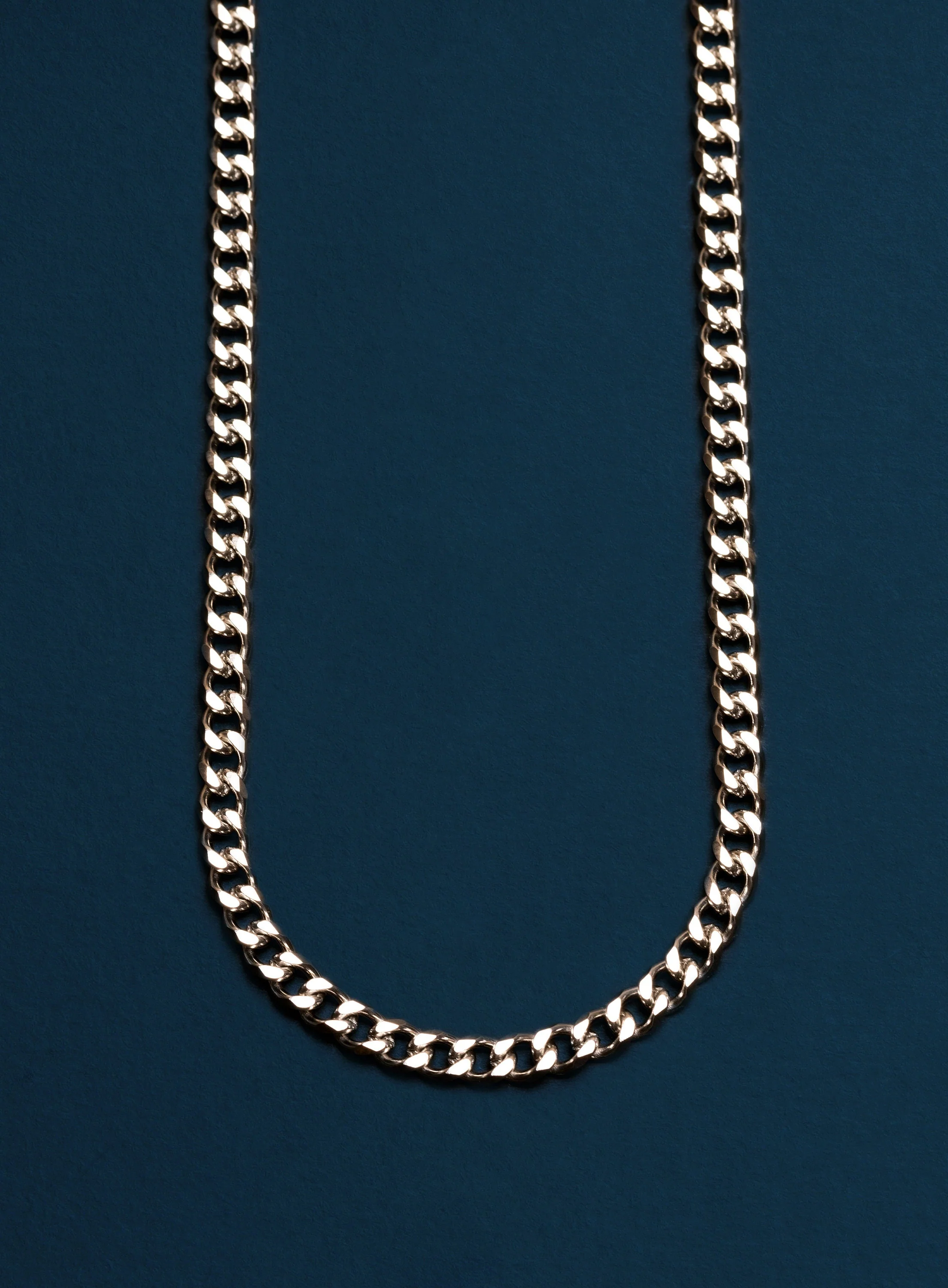Waterproof 5mm Miami Cuban Beveled Chain Necklace for Men - Image 2