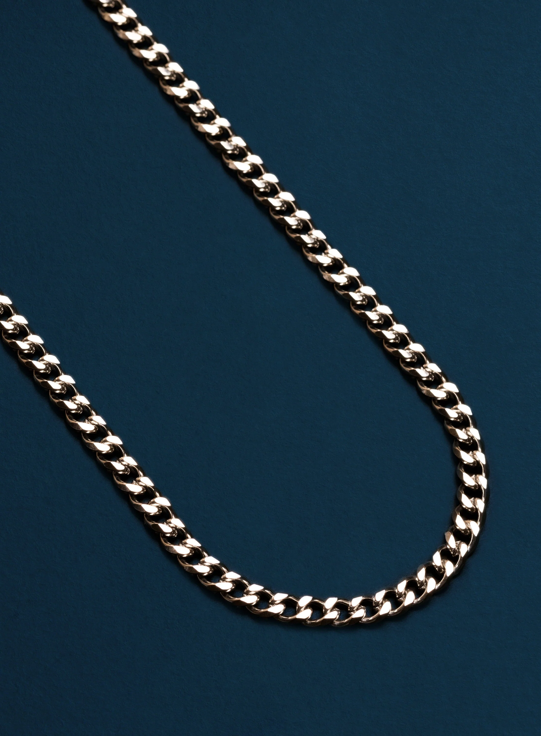 Waterproof 5mm Miami Cuban Beveled Chain Necklace for Men - Image 4