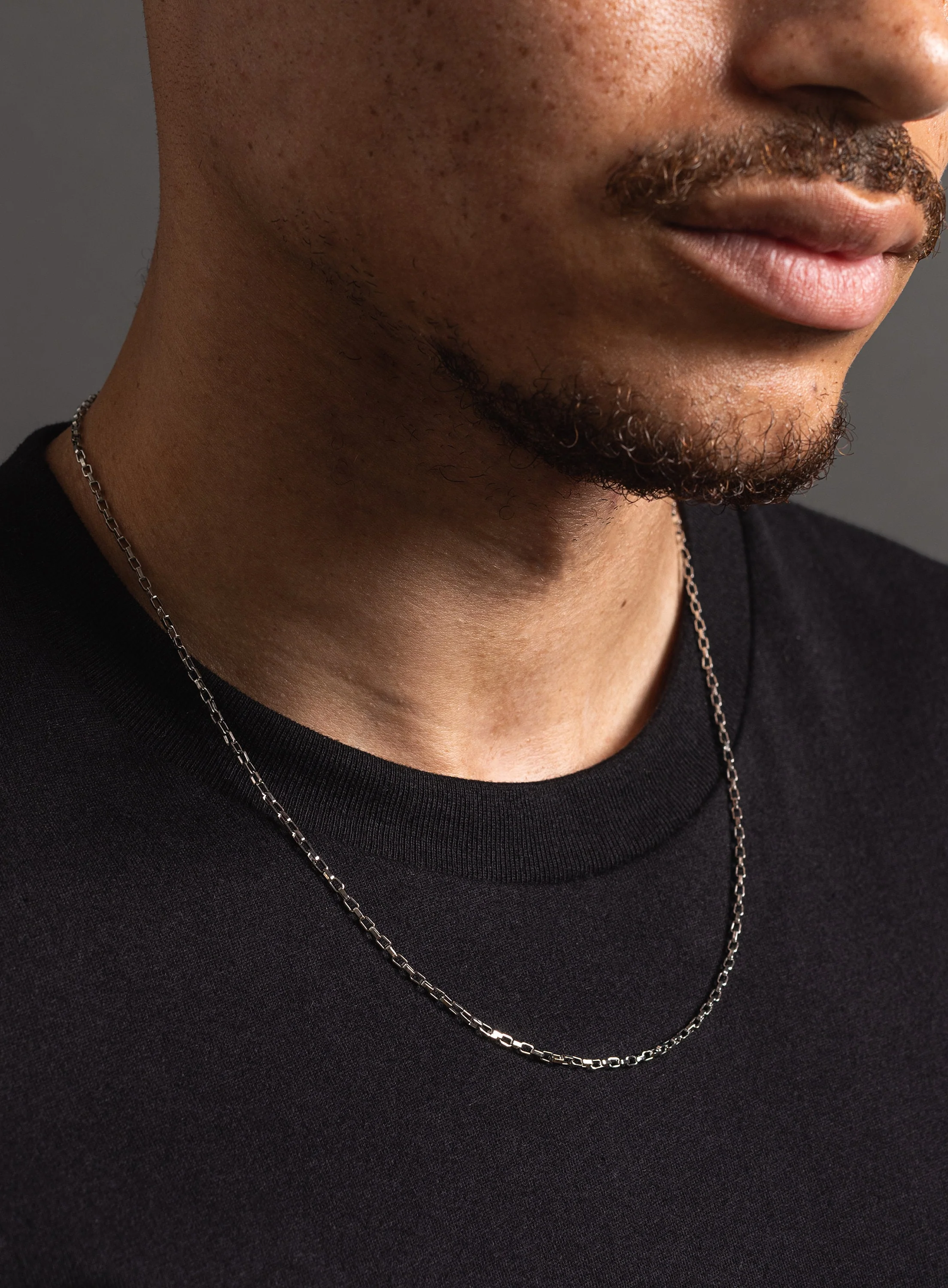 Waterproof Box Chain Necklace for Men 2mm - Image 5