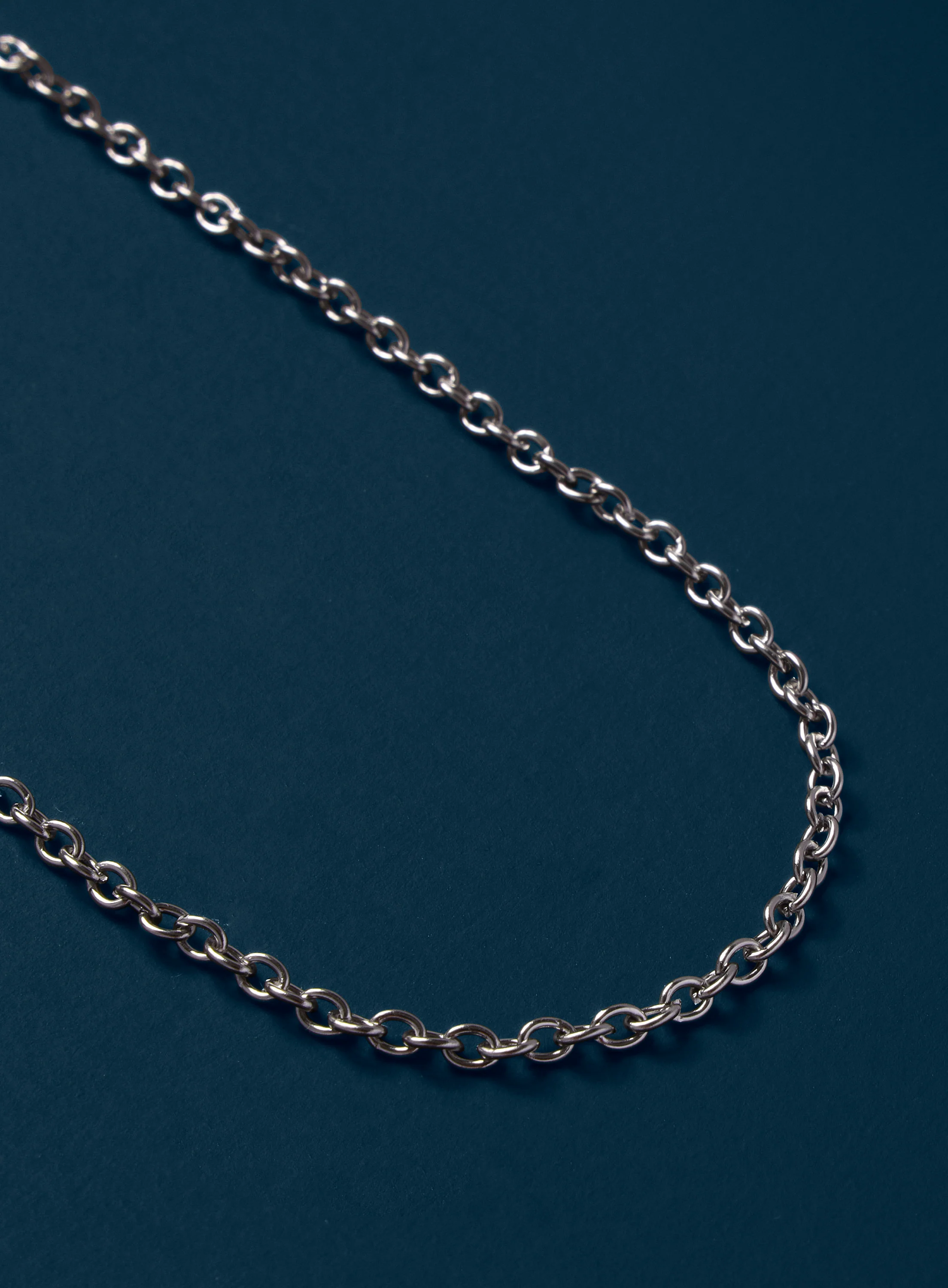 Waterproof Classic 3mm Cable Chain Necklace for Men - Image 4