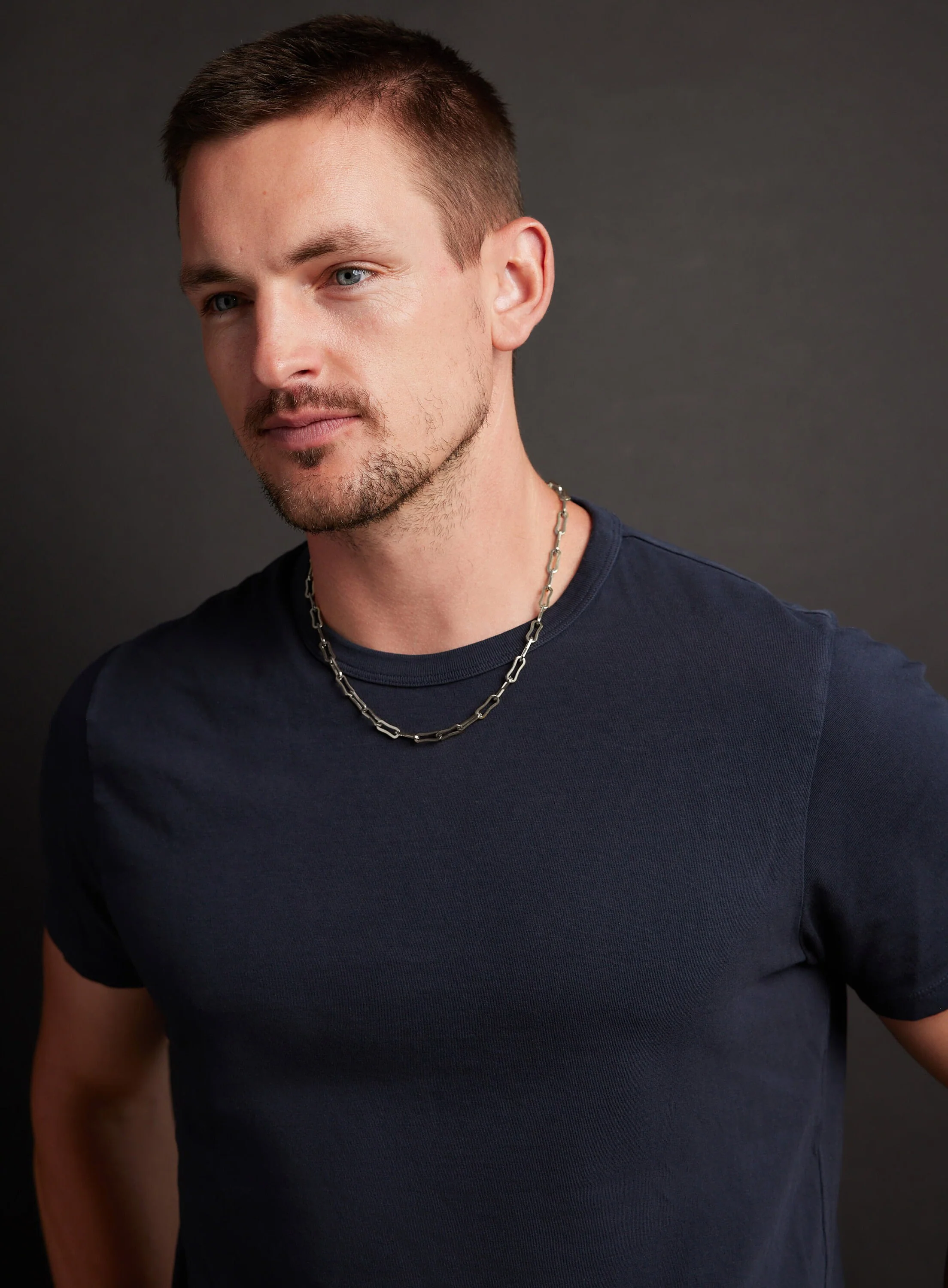 Waterproof Mens Silver Large Cable Chain Necklace - Image 5