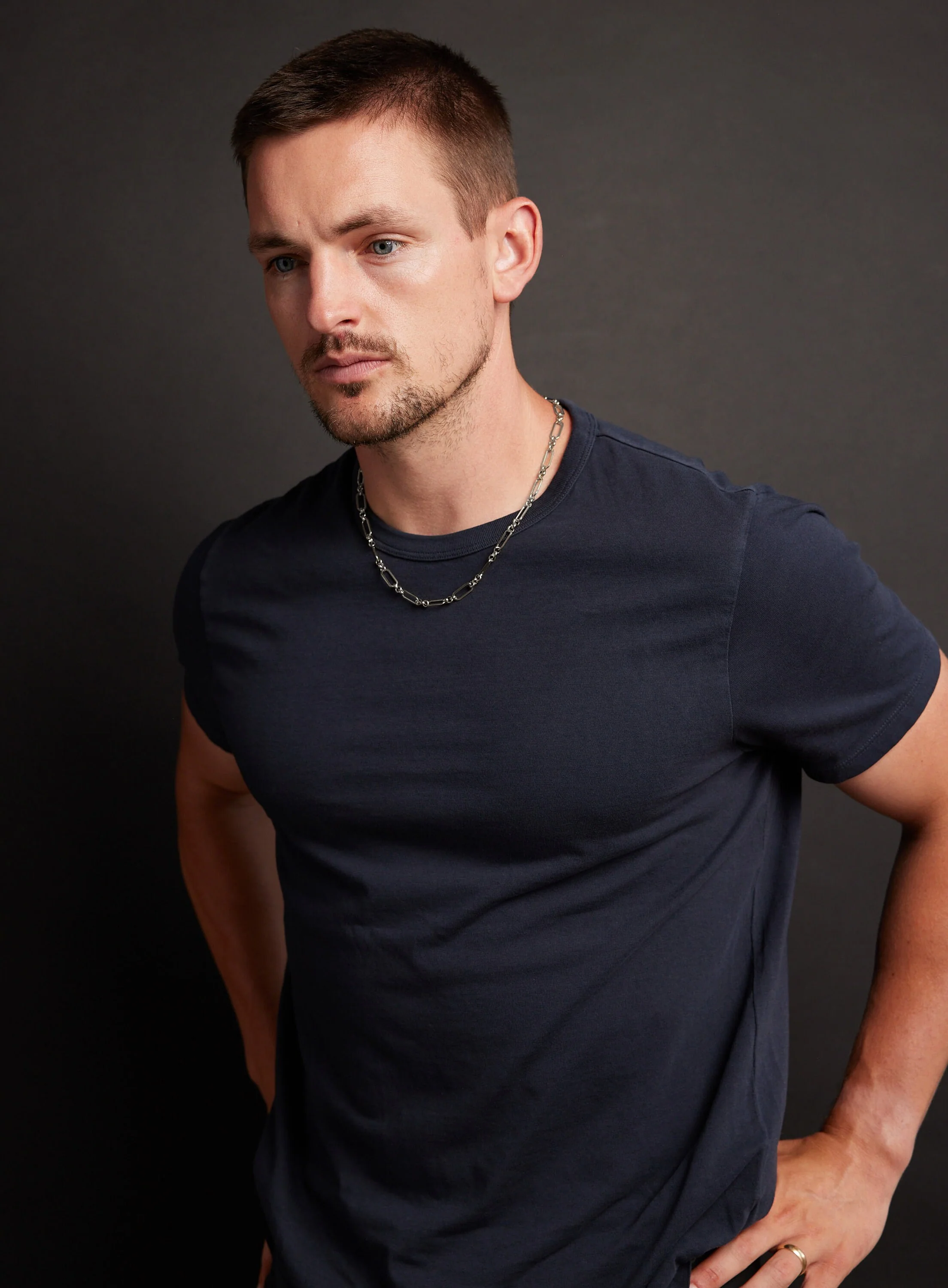 Waterproof Elongated Cable Chain Necklace for Man - Image 3