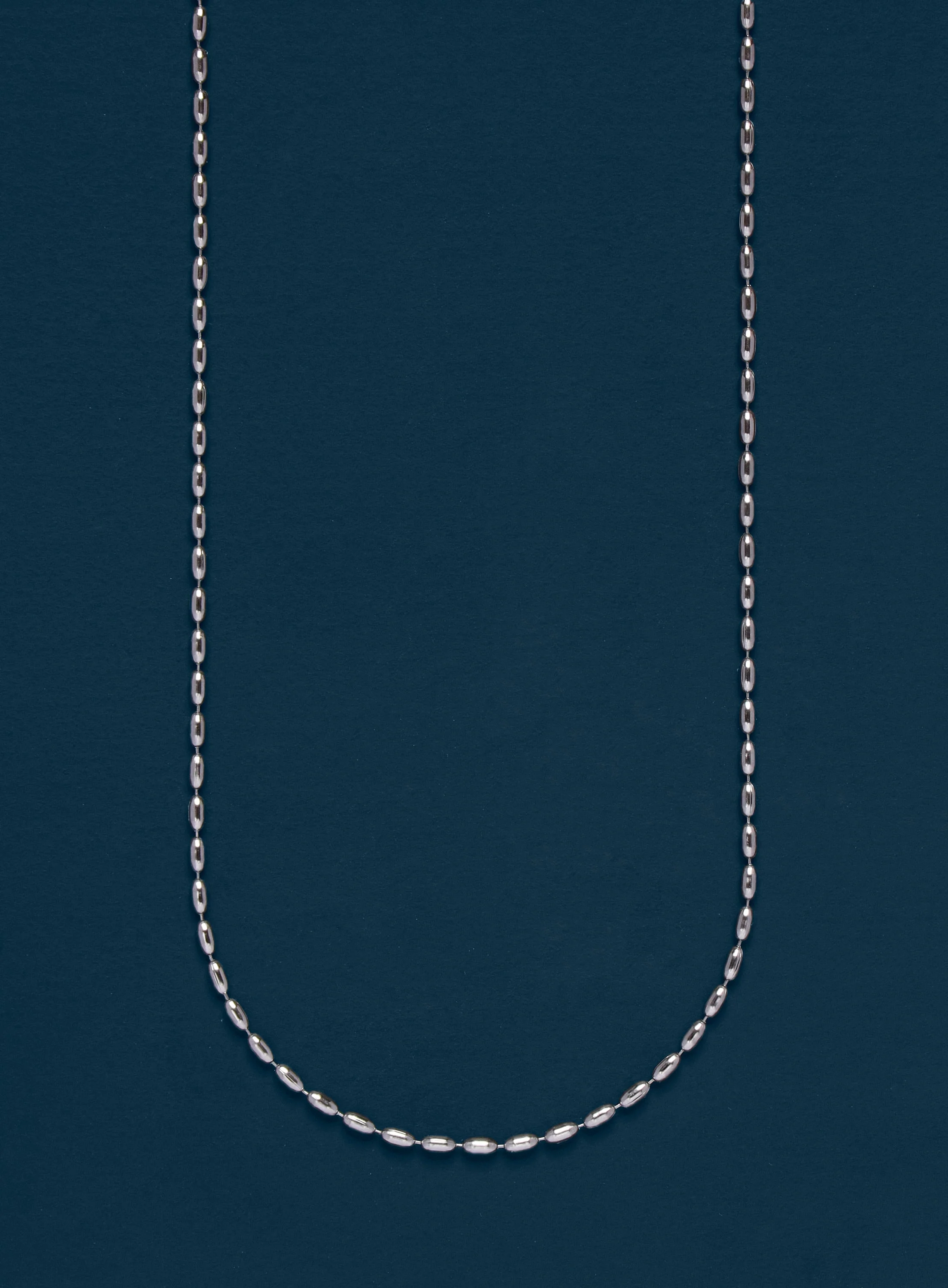 Waterproof Minimalist 1mm 316L Stainless Steel Silver Chain - Image 2