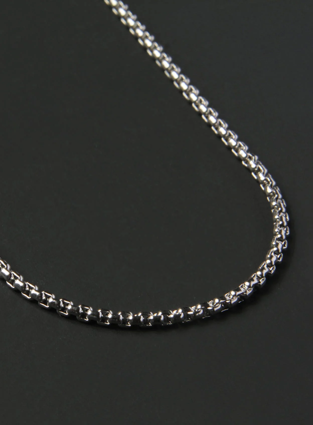 Waterproof Round Box style chain necklace for men - Image 3