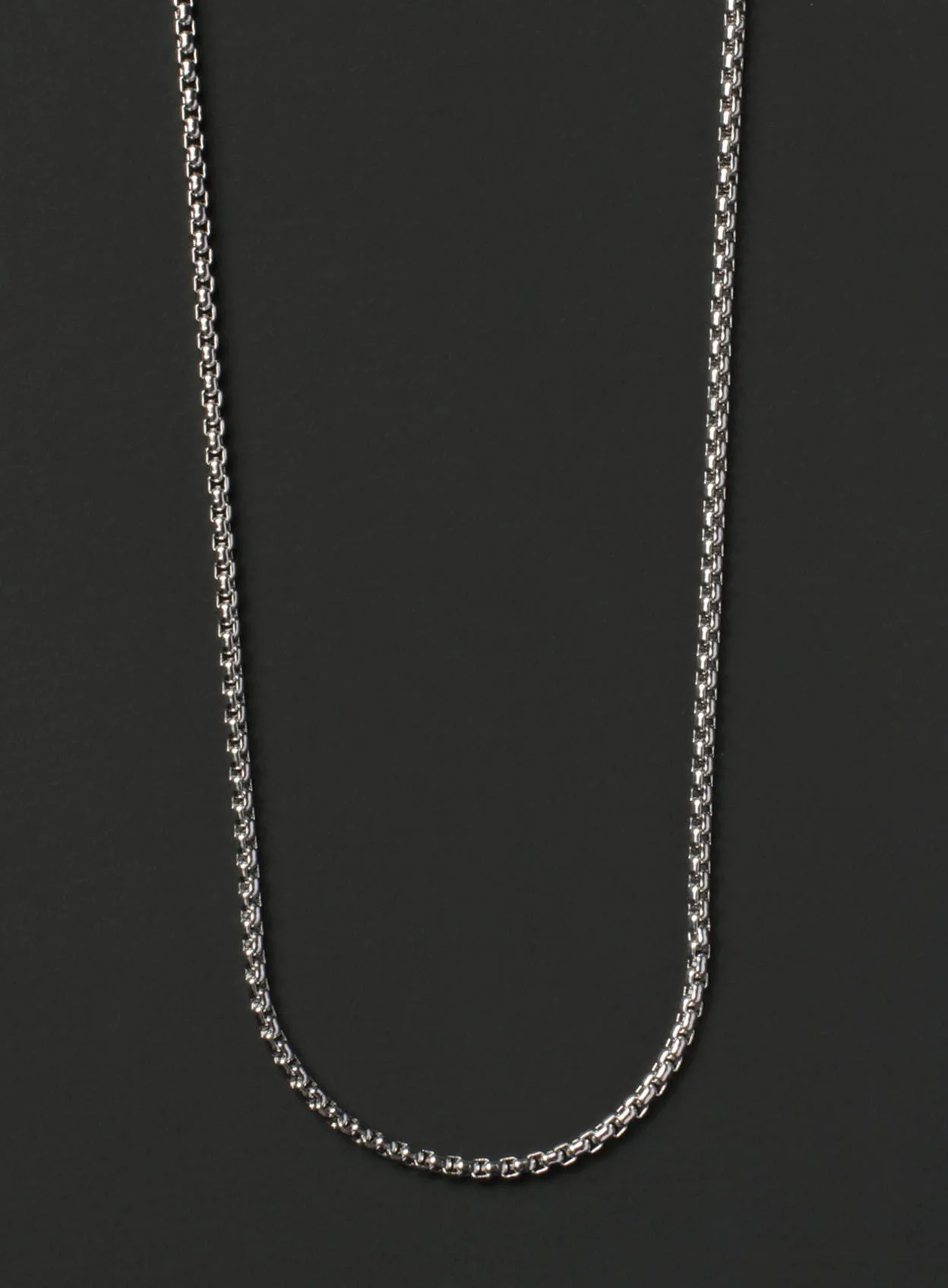 Waterproof Round Box style chain necklace for men - Image 5