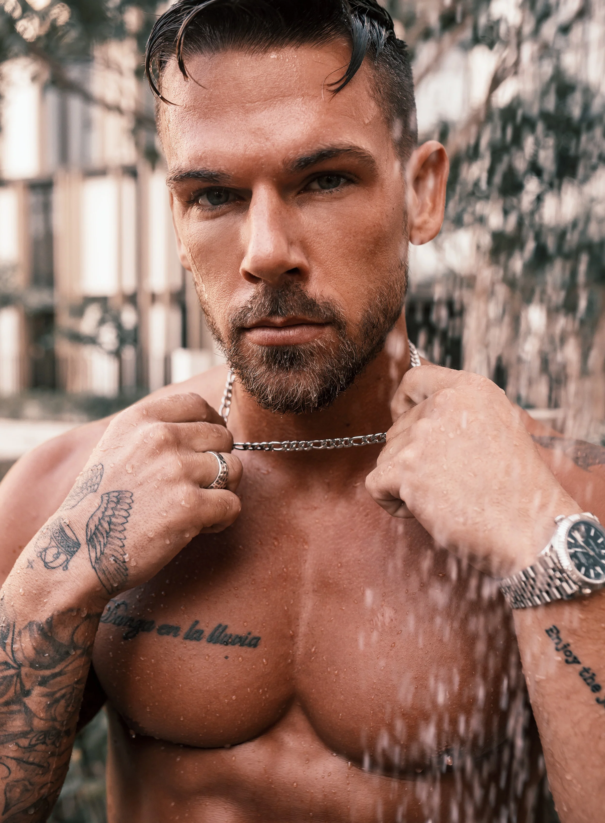 Waterproof Mens Chain Necklace 7mm Figaro Necklace - Image 12