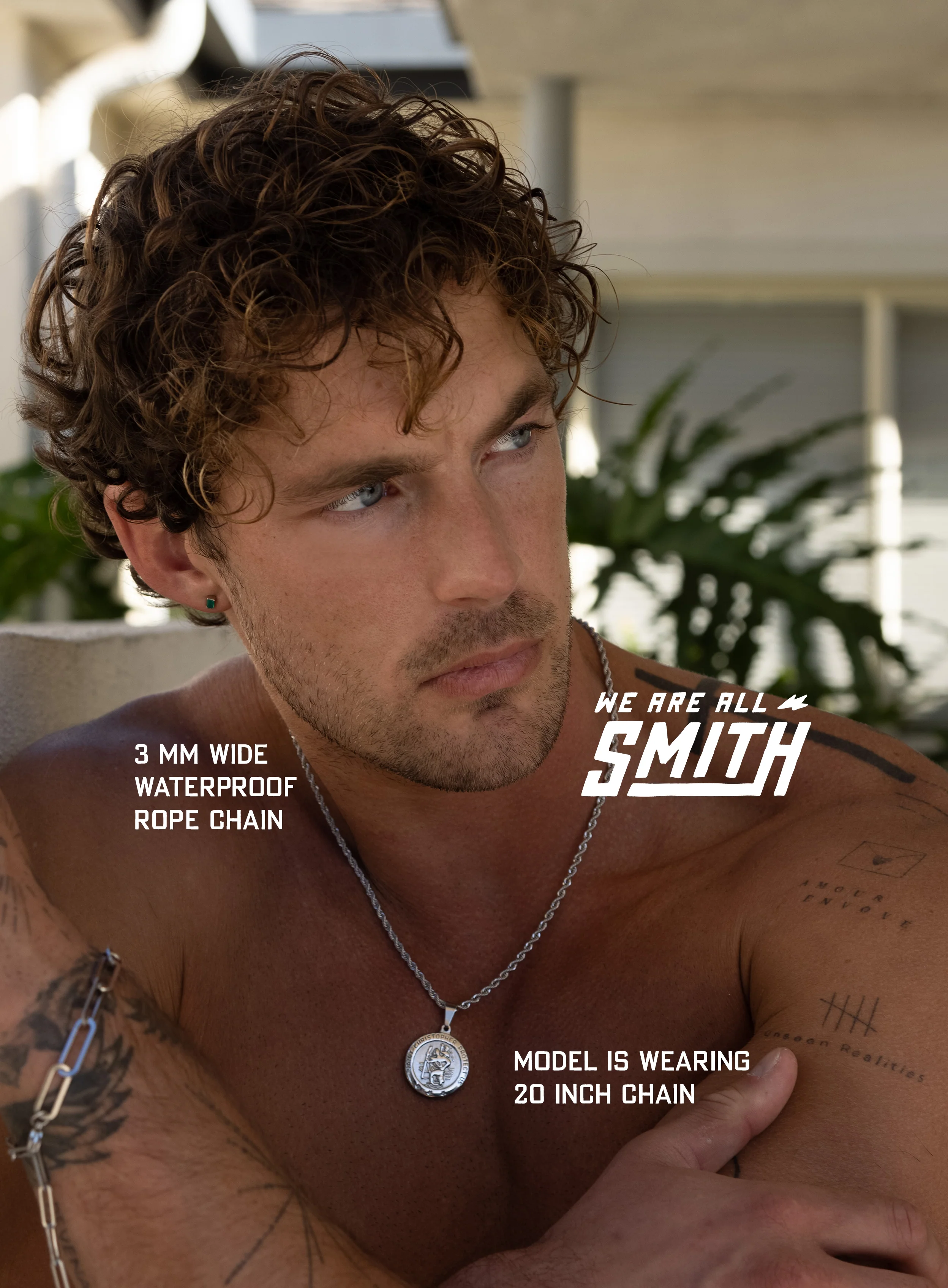 Waterproof Men's St. Christopher necklace - Image 7