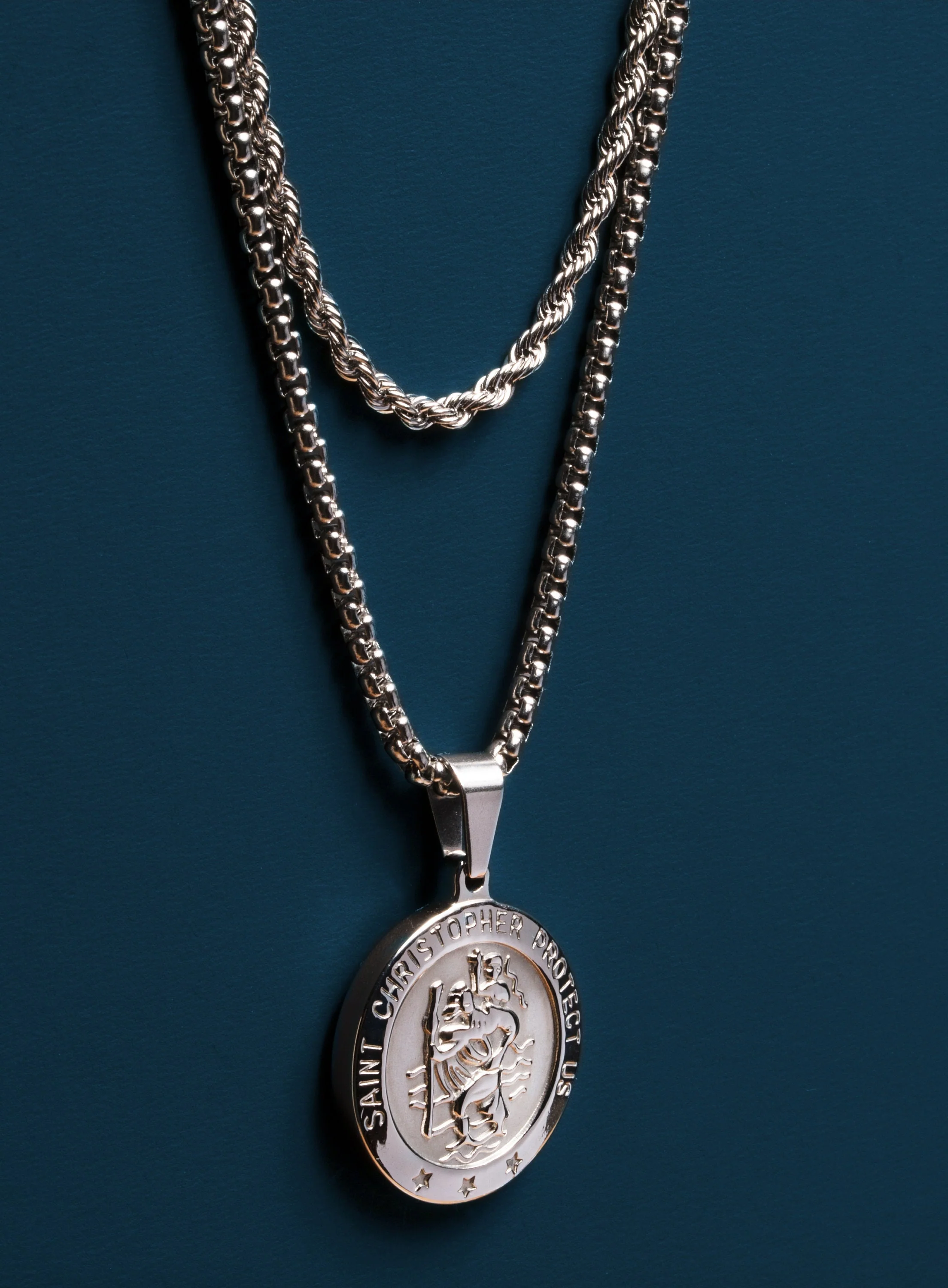 Waterproof Saint Christopher Necklace 5 Way Set - Image 3