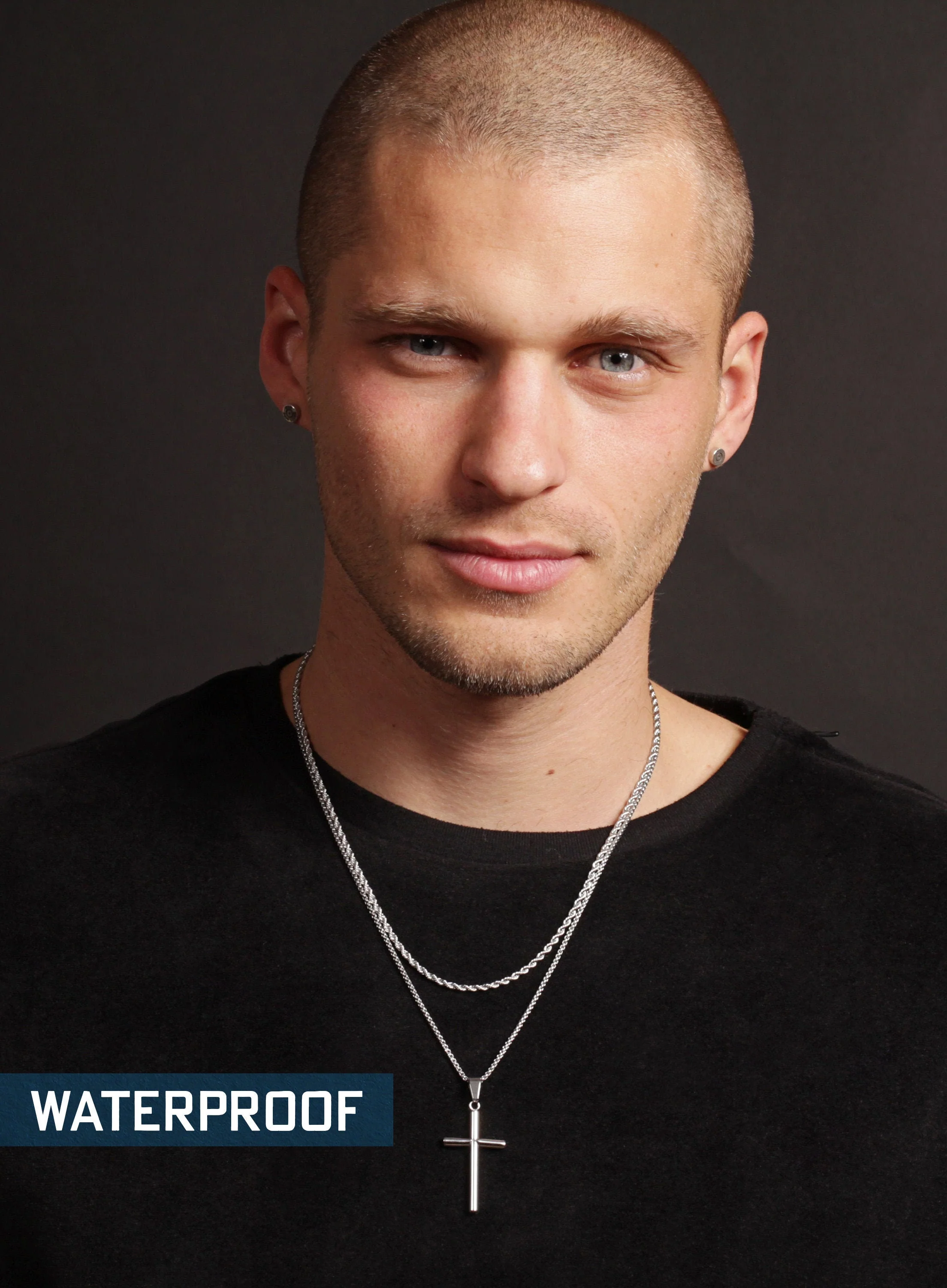Waterproof SET OF 2 NECKLACES rope chain and cross necklace - Image 6