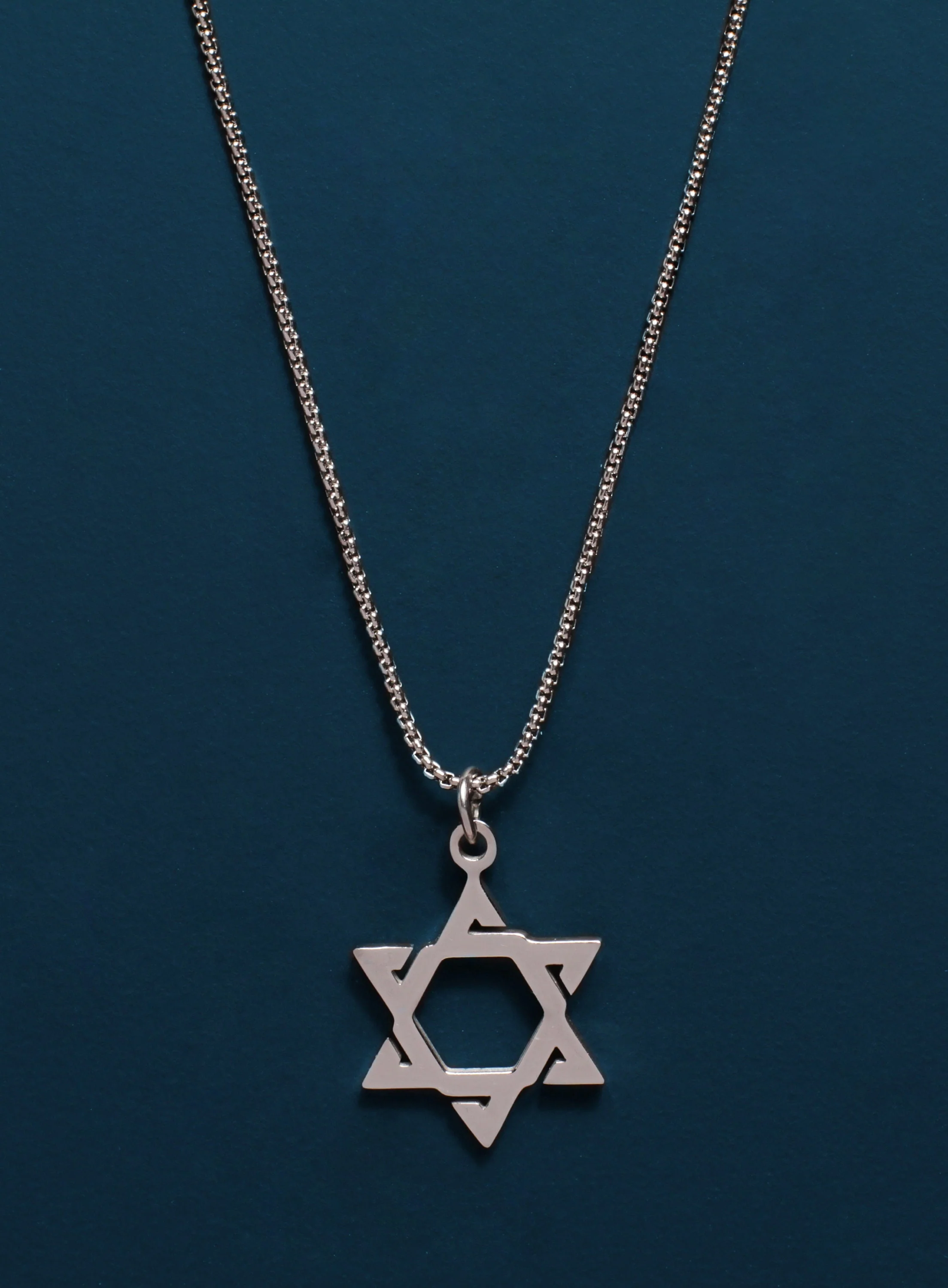 Waterproof Star of David Silver Necklace - Image 4