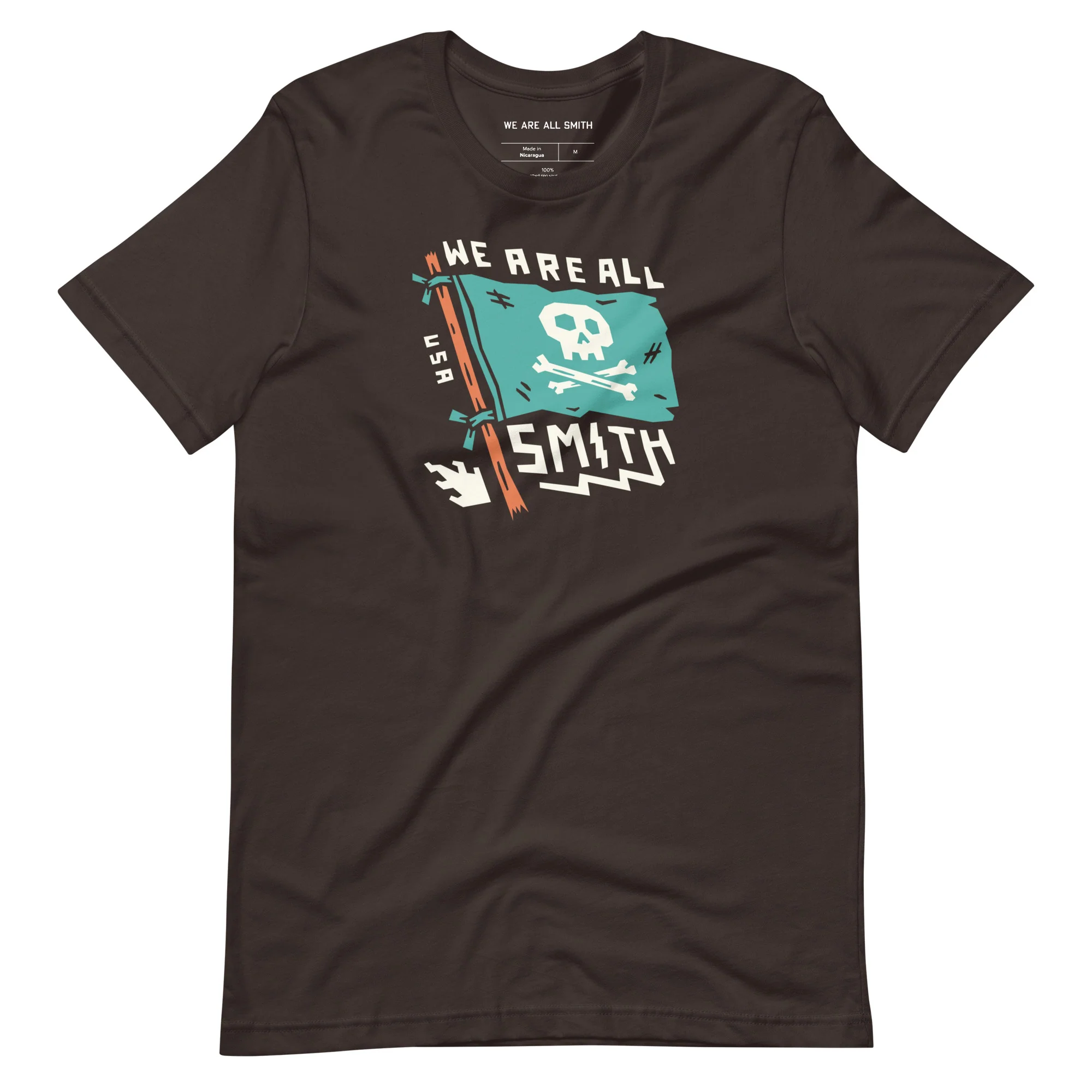 Brown We Are All Smith Banner Short Sleeve Unisex t-shirt - Image 3