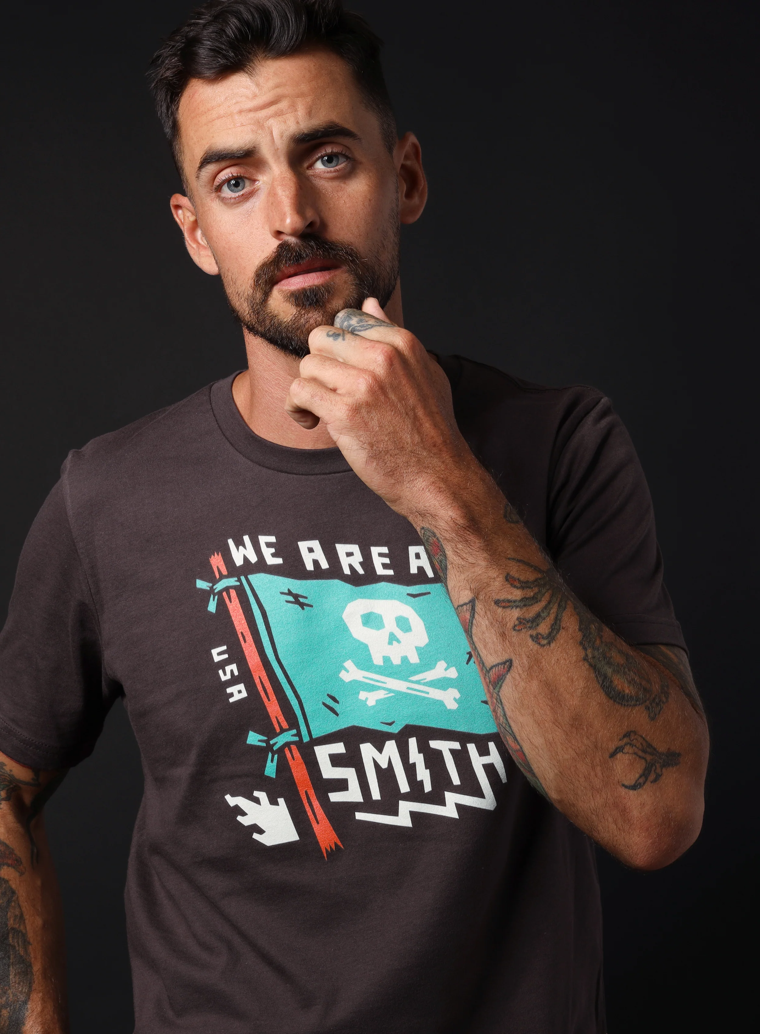 Brown We Are All Smith Banner Short Sleeve Unisex t-shirt - Image 6