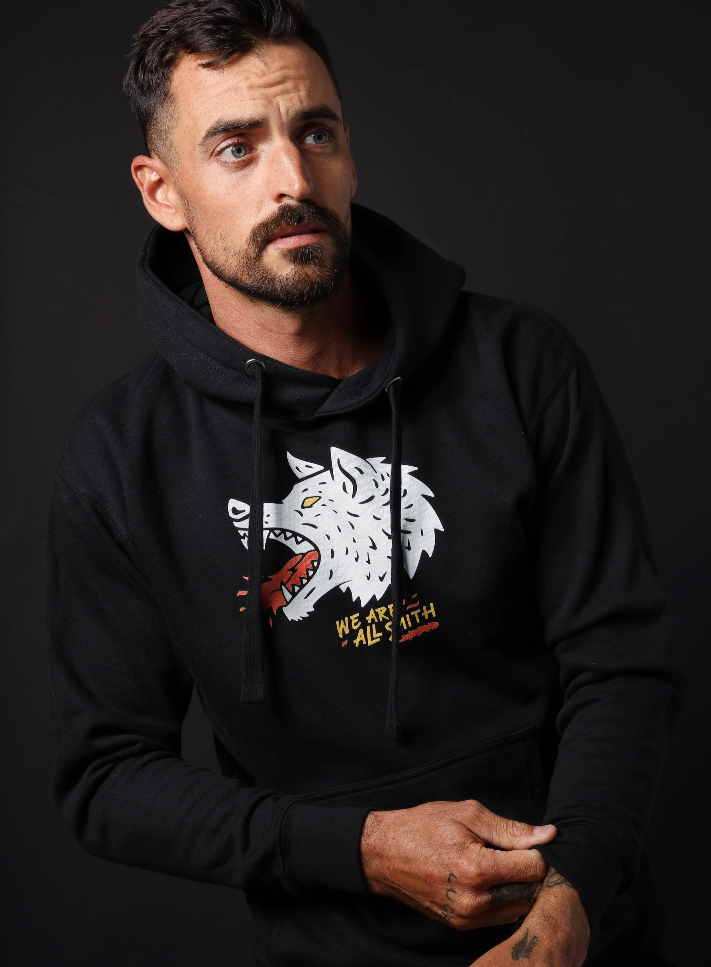 Wolfie We Are All Smith Unisex Hoodie - Image 3